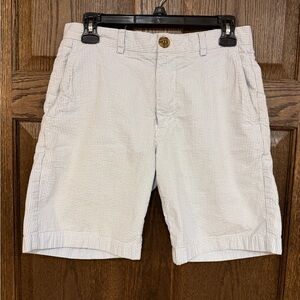 Vineyard Vines Light Blue and White Striped Seersucker Men's Shorts Waist 30